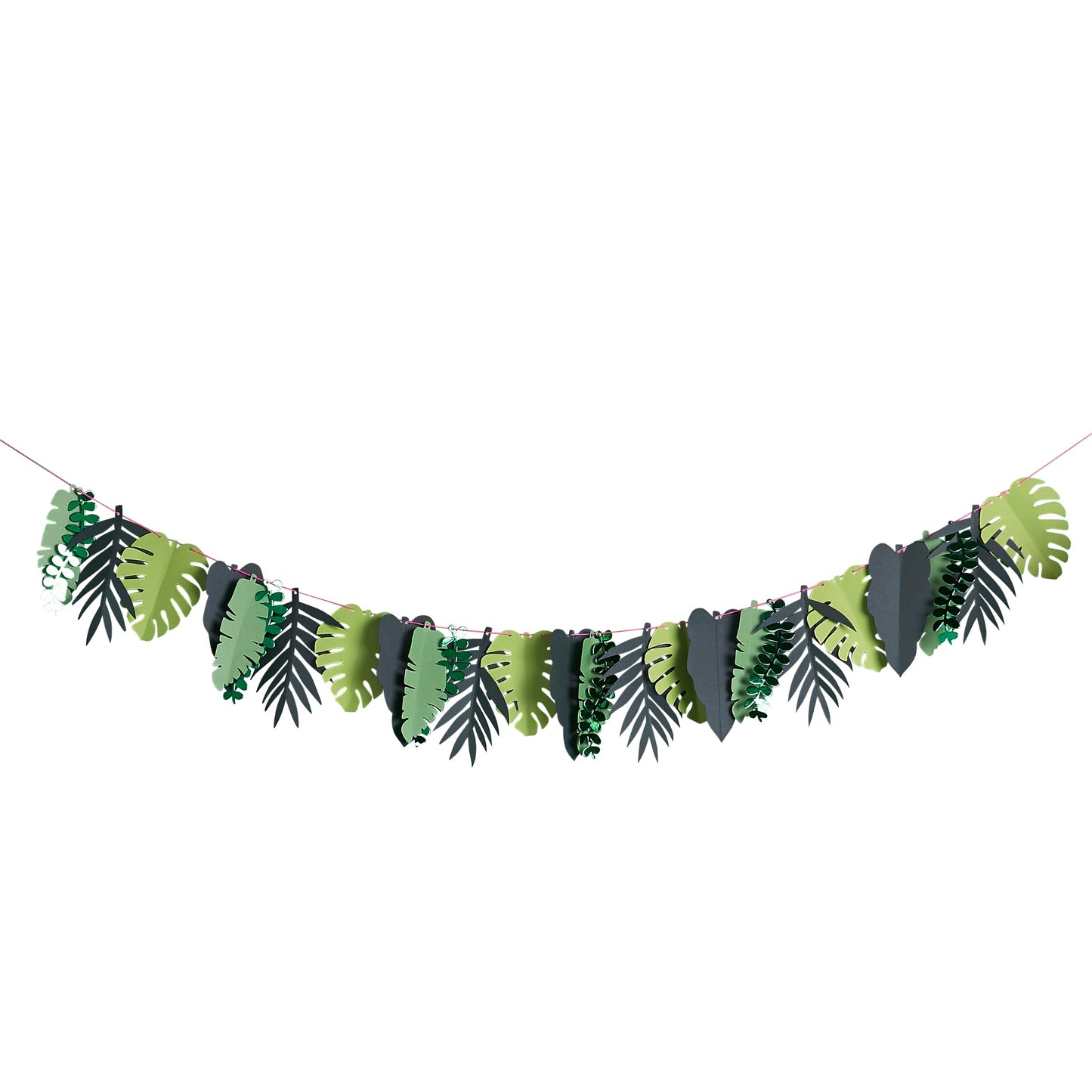 Tropic Leaf Card Garland 2m