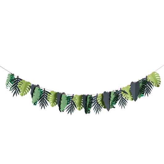 Tropic Leaf Card Garland 2m