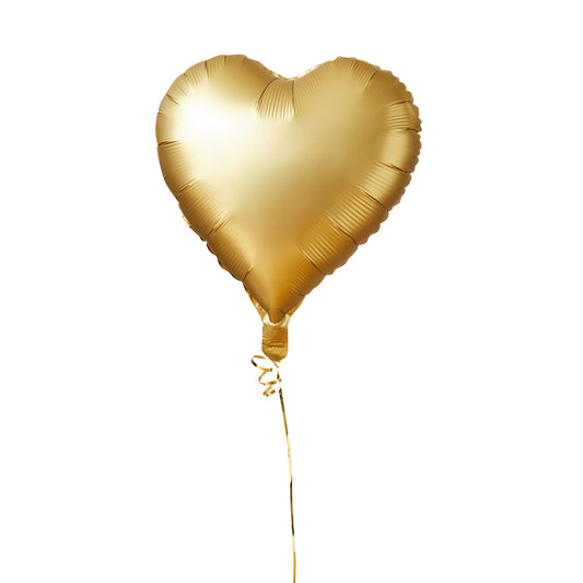 Gold Heart 18" Foil Balloon