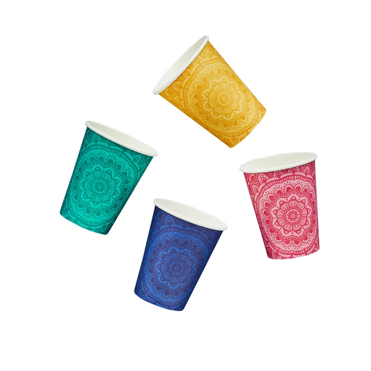 Mandala Paper Cups - Pack of 8