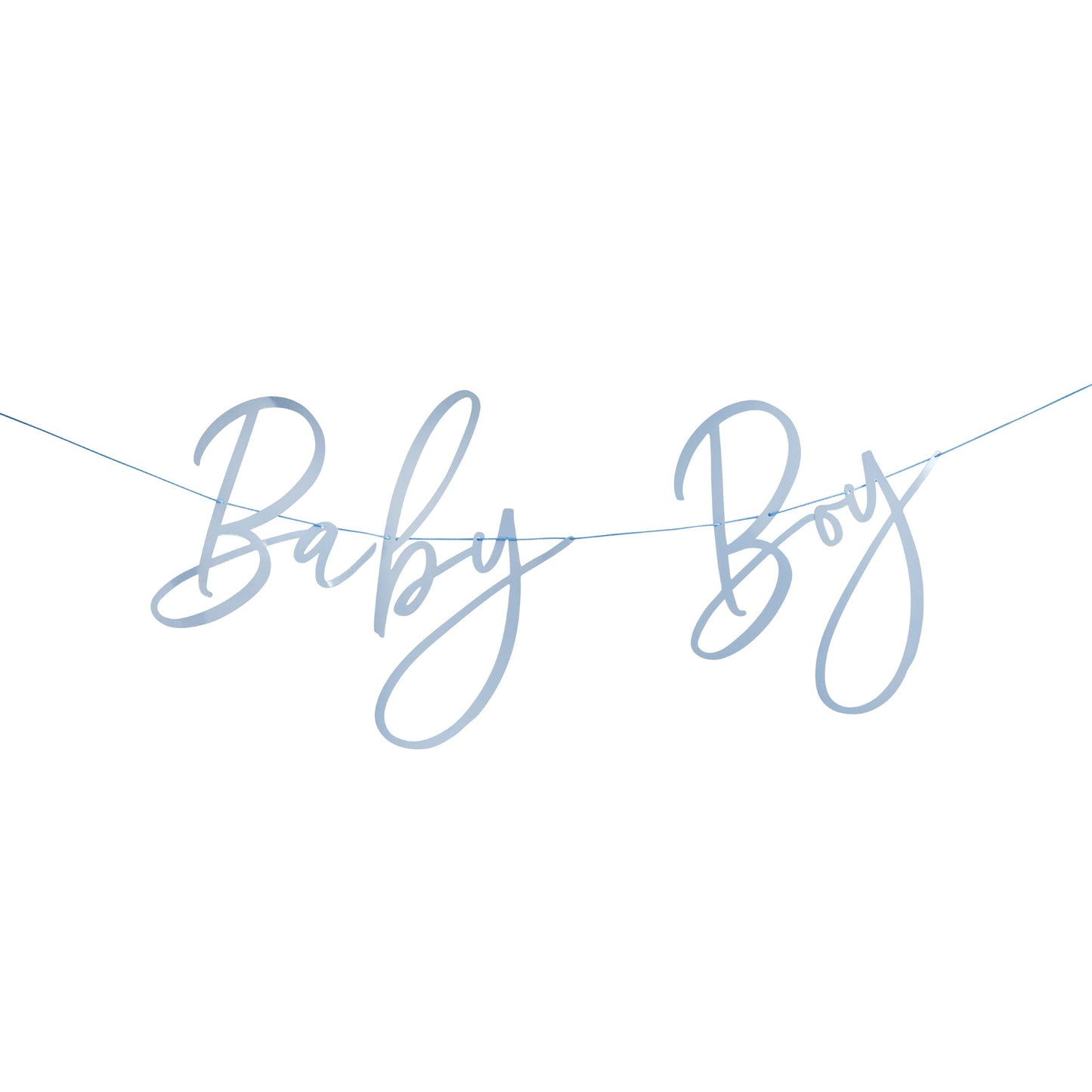 Blue 'Baby Boy' Card Banner 2m