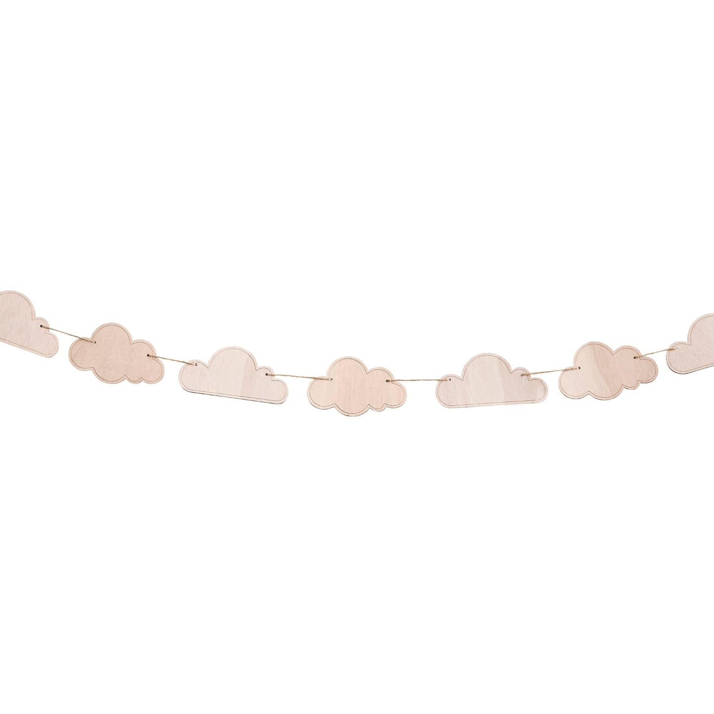 Cloud Wooden Garland 2m