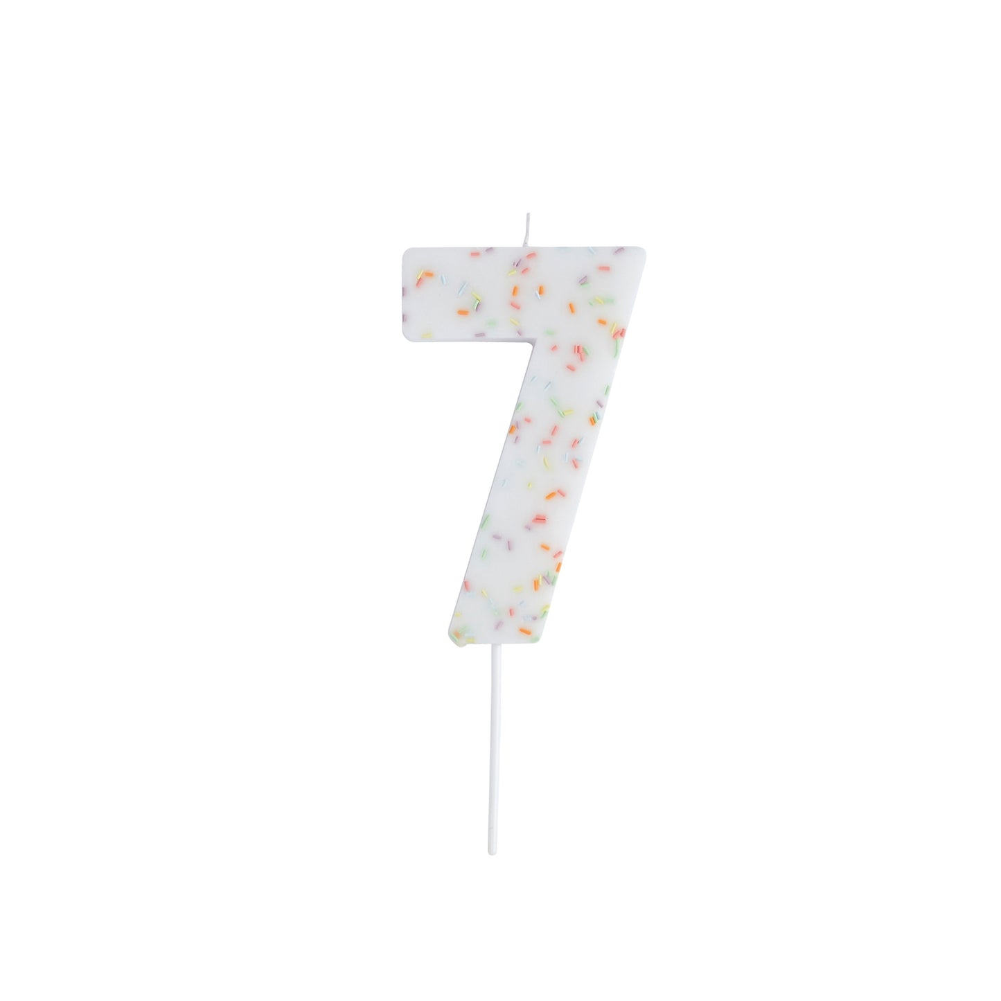 Giant Sprinkle Number '7' Candle