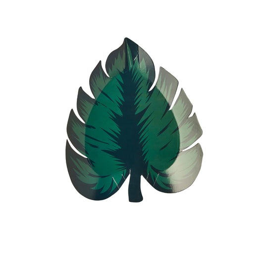 Tropical Leaf Paper Plates - Pack of 8