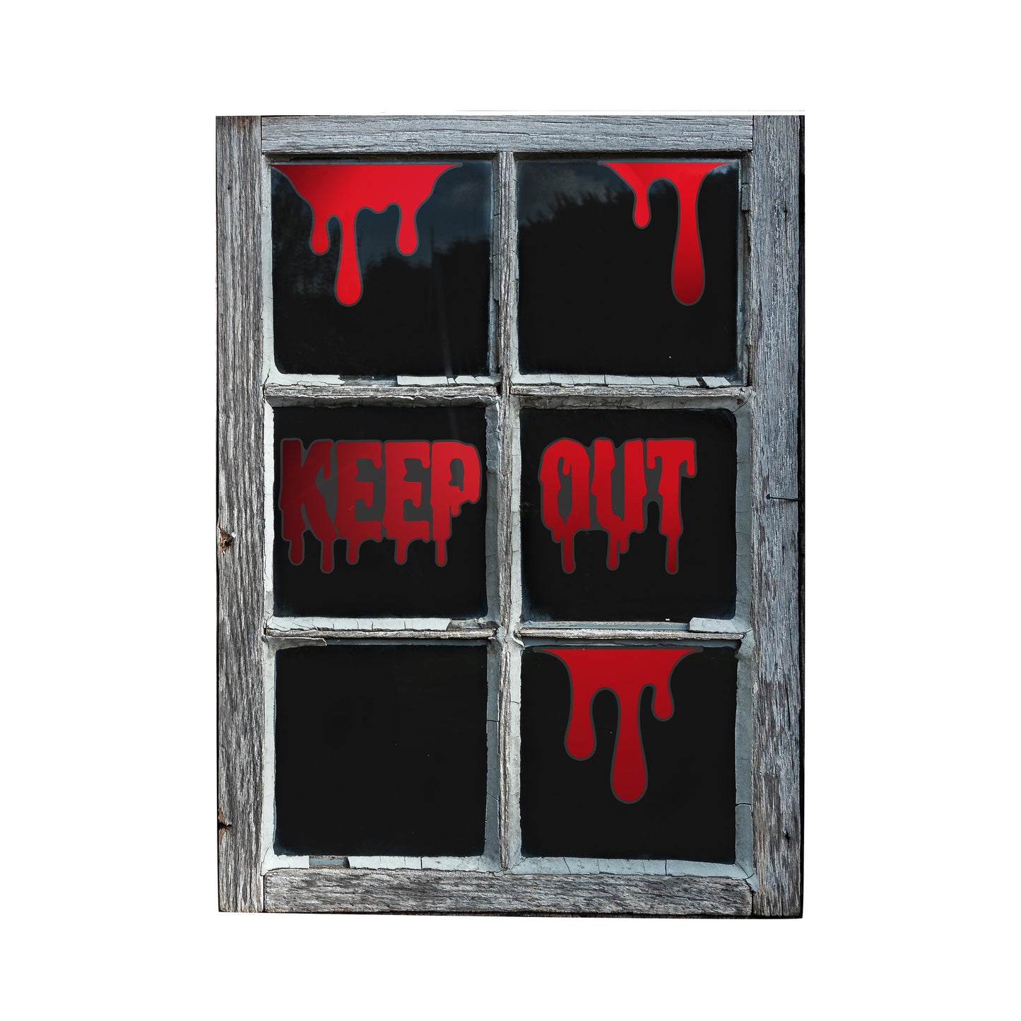 Halloween 'Keep Out' Window Clings