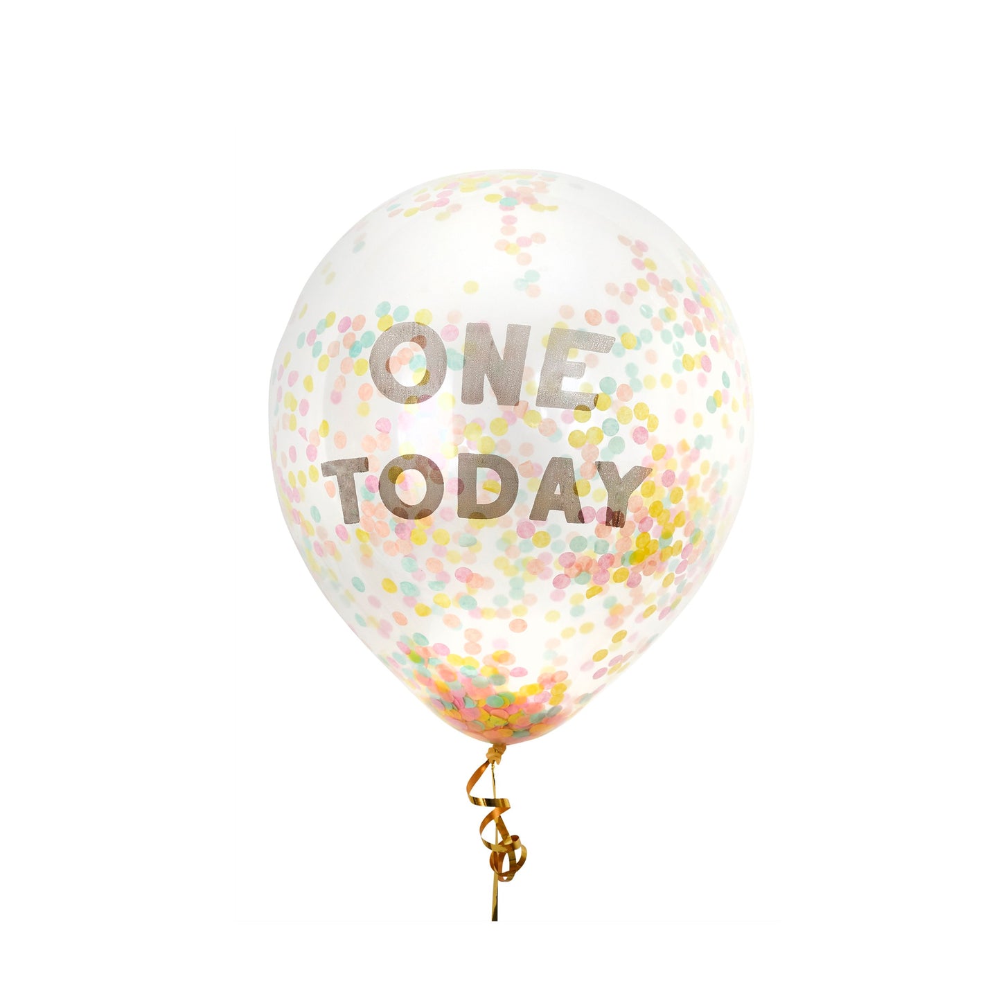 One Today Confetti 12" Latex Balloons - Pack of 12