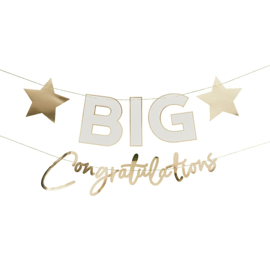 Big Congratulations Card Banner x2 2.5m