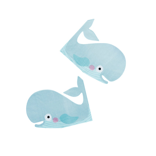 Whale Paper Napkins - Pack of 16