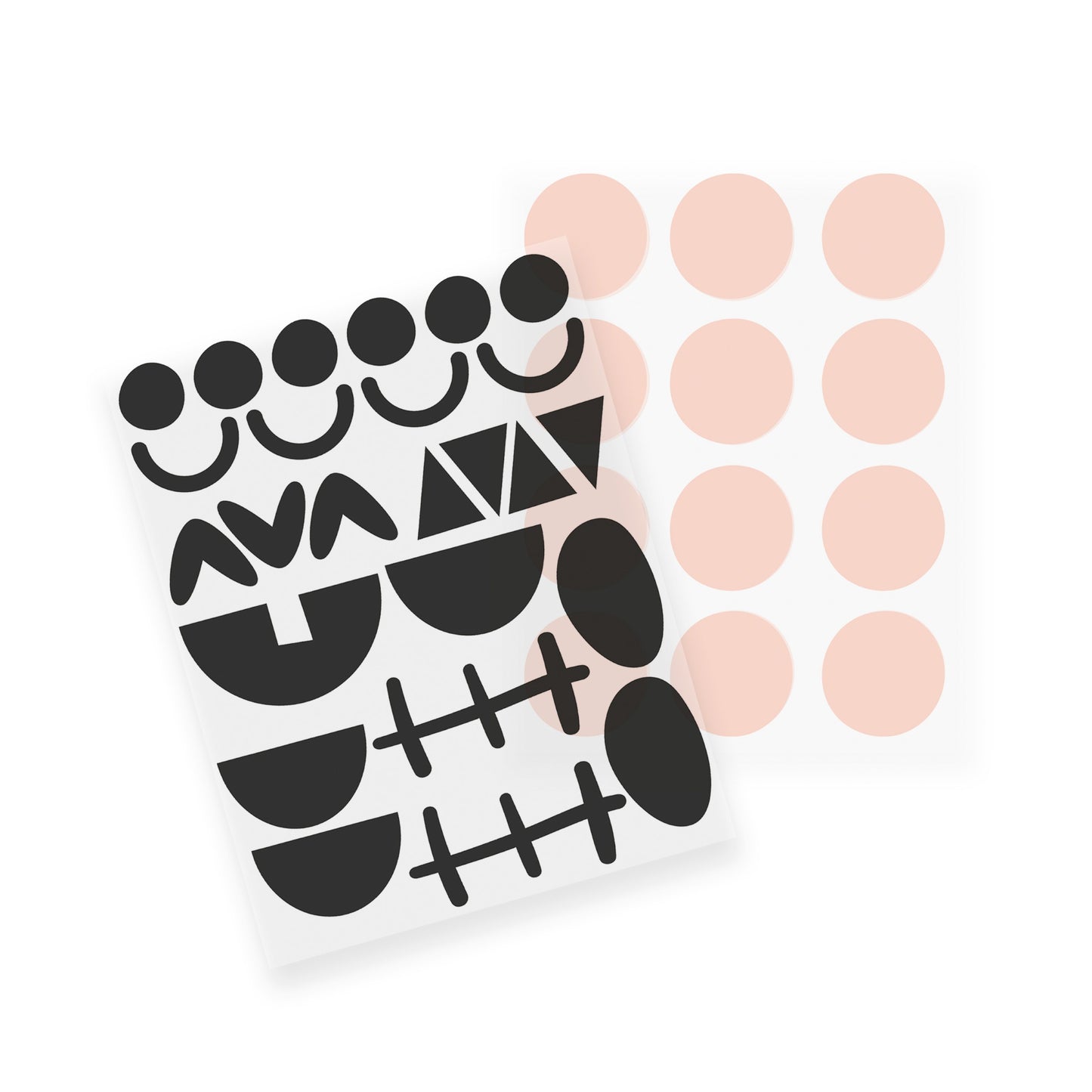 Pumpkin Face Stickers - Pack of 2