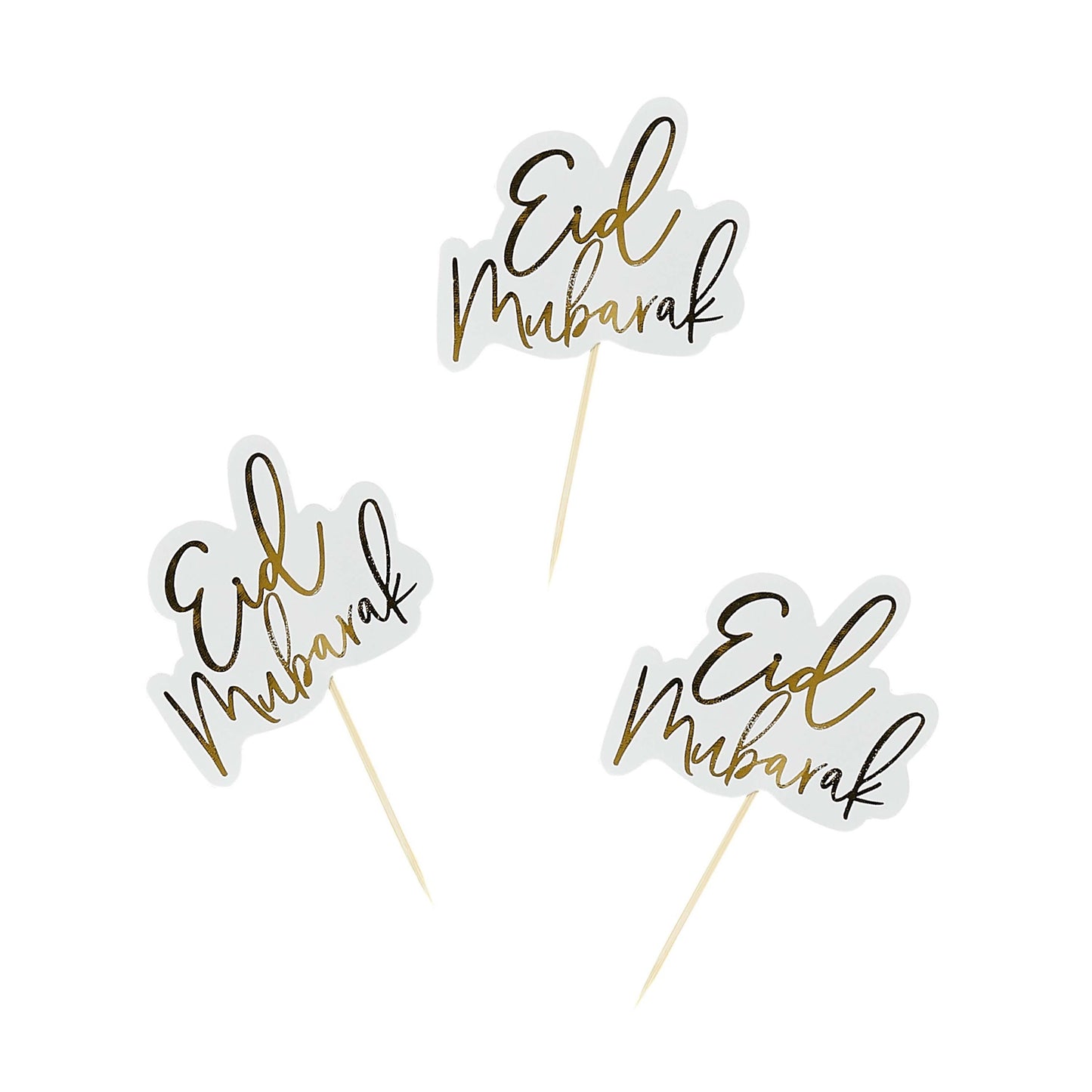 Eid Mubarak Food Picks - Pack of 12