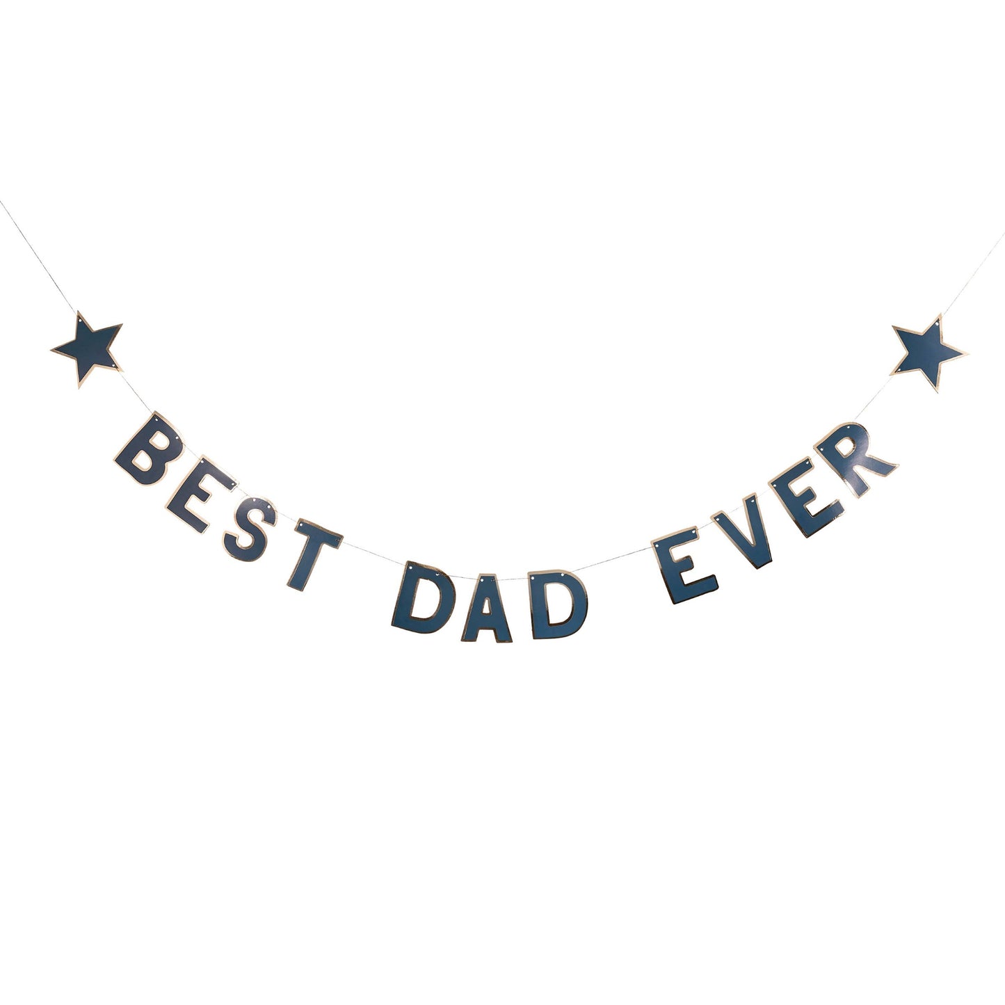 Navy 'Best Dad Ever' Card Banner 2.5m