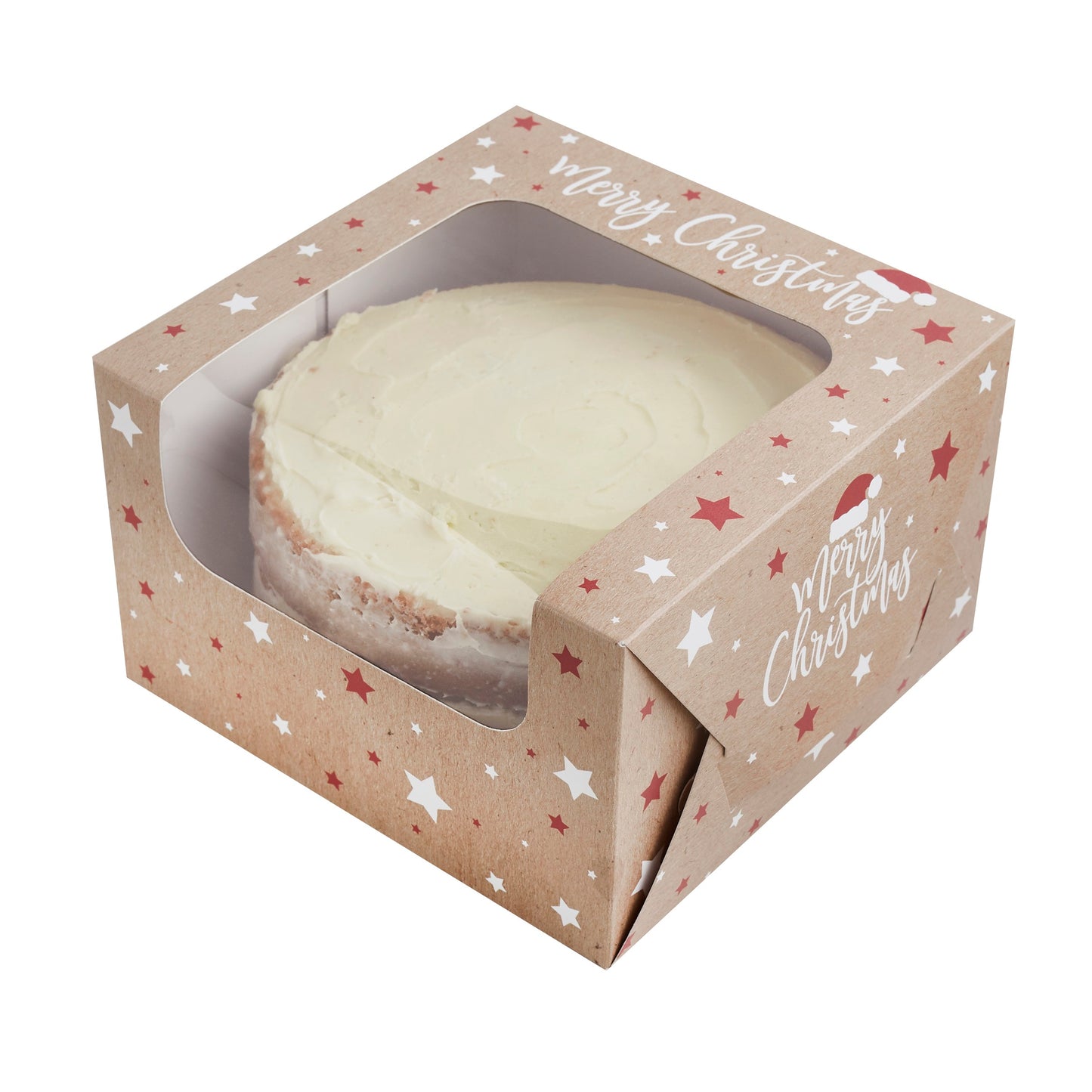7" Christmas Cake Box 10 Pack