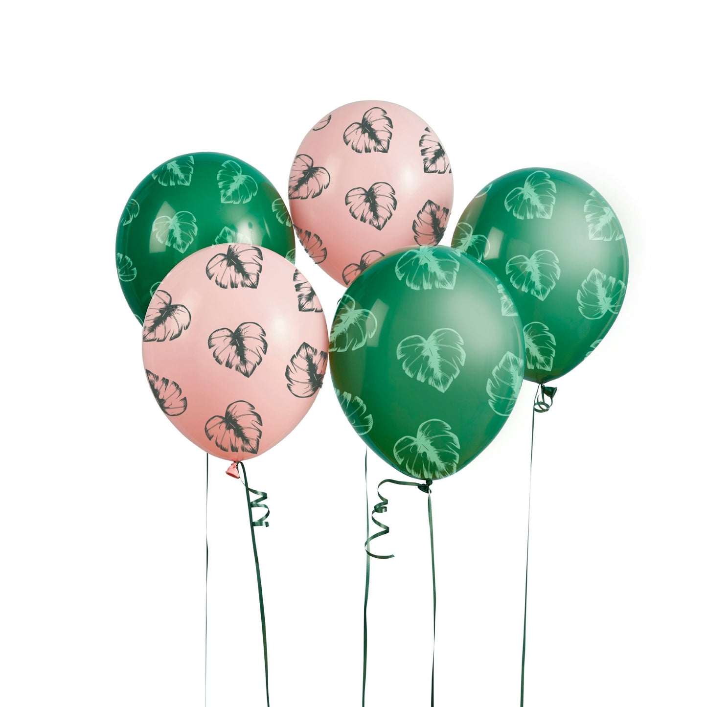 Tropical Leaf 12" Latex Balloons - Pack of 5