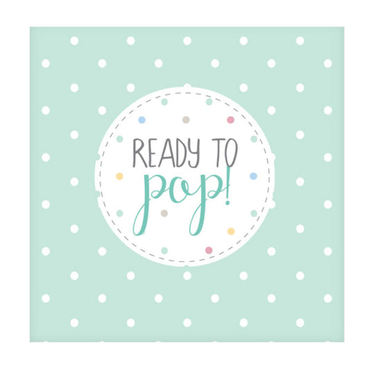 Unisex 'Ready To Pop' Paper Napkins - Pack of 20