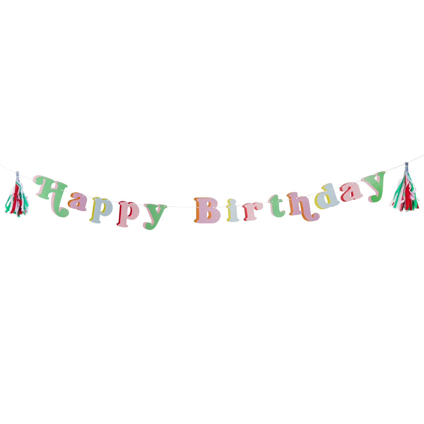 Bright Banquet 'Happy Birthday' Card Banner 2m
