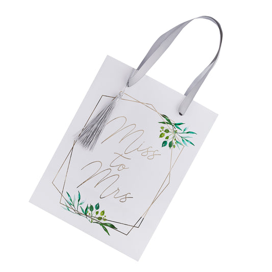 Geometric Greenery 'Miss To Mrs' Party Bags - Pack of 5