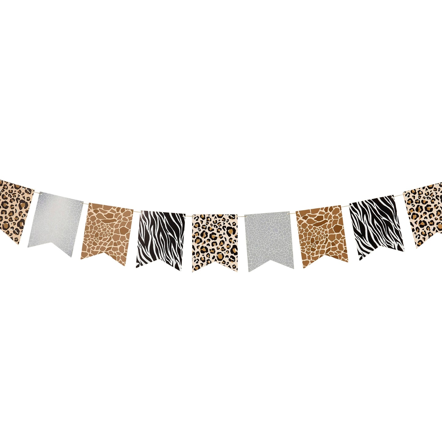 Animal Print Card Bunting 2.5m