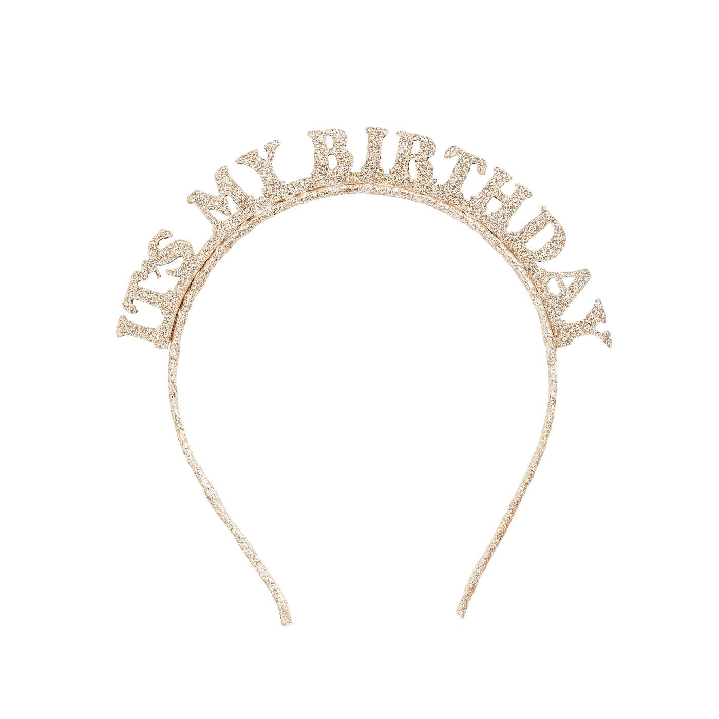 Gold 'It's My Birthday' Glitter Headband