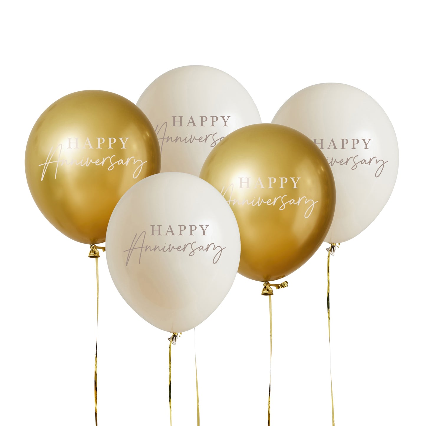 ANNIVERSARY LATEX BALLOONS 30CM 5PK