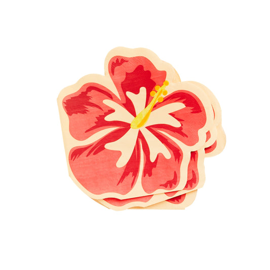 Tropical Flower Paper Napkins - Pack of 16