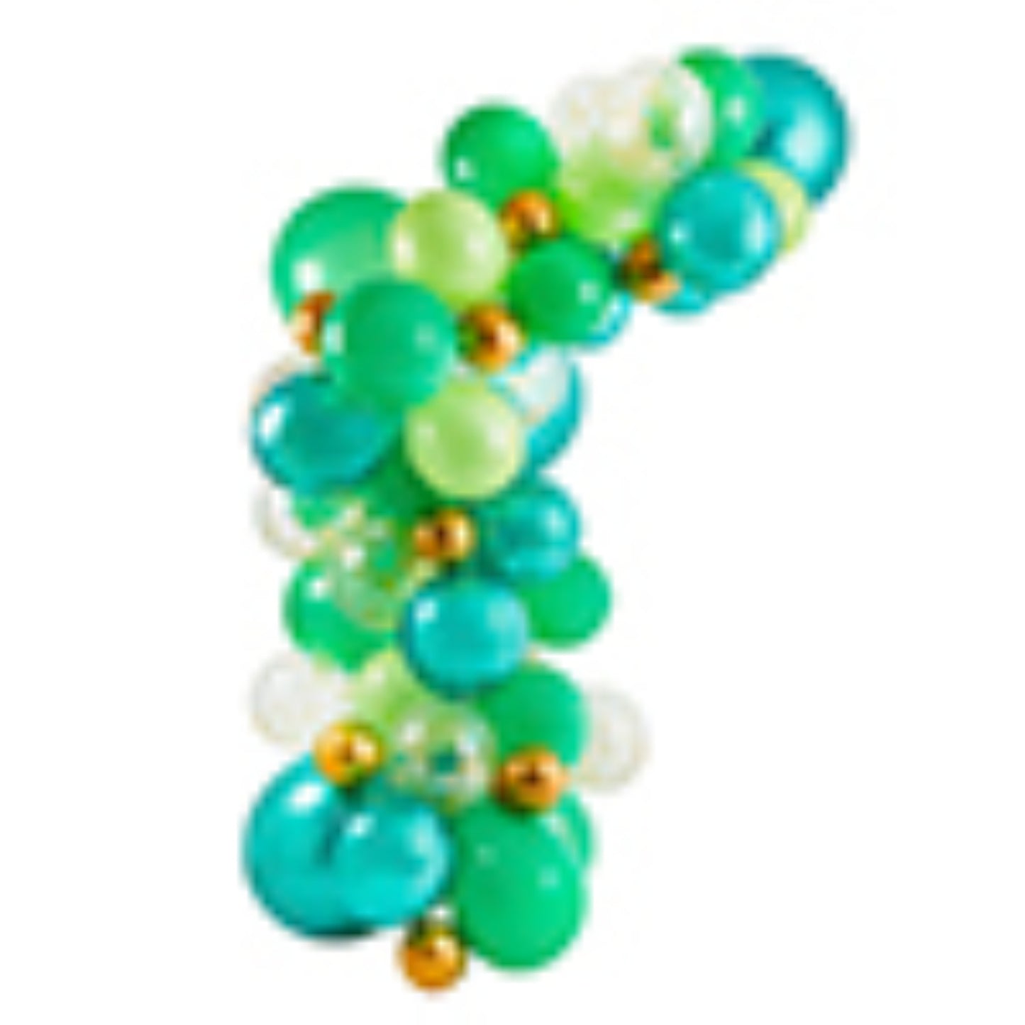 Green & Gold Balloon Arch - Pack of 64