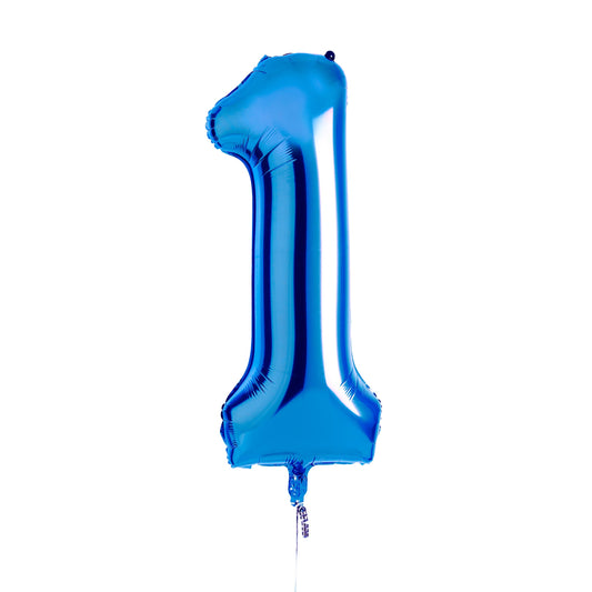 Blue Number '1' Foil 34" Balloon