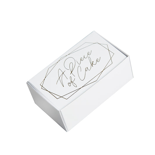 Geometric Greenery 'A Piece Of Cake' Box - Pack of 10