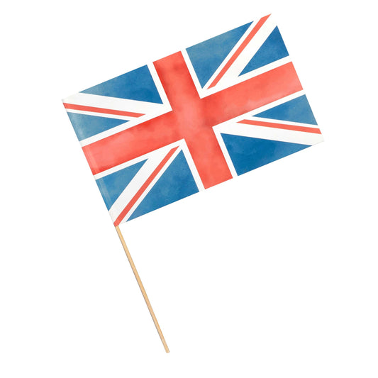 Union Jack Card Flags - Pack of 6