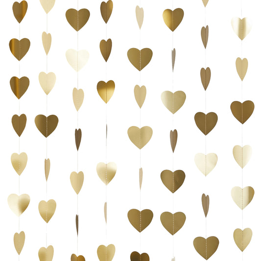 Gold Heart Backdrop 20m