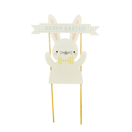 Easter Bunny Card Cake Topper