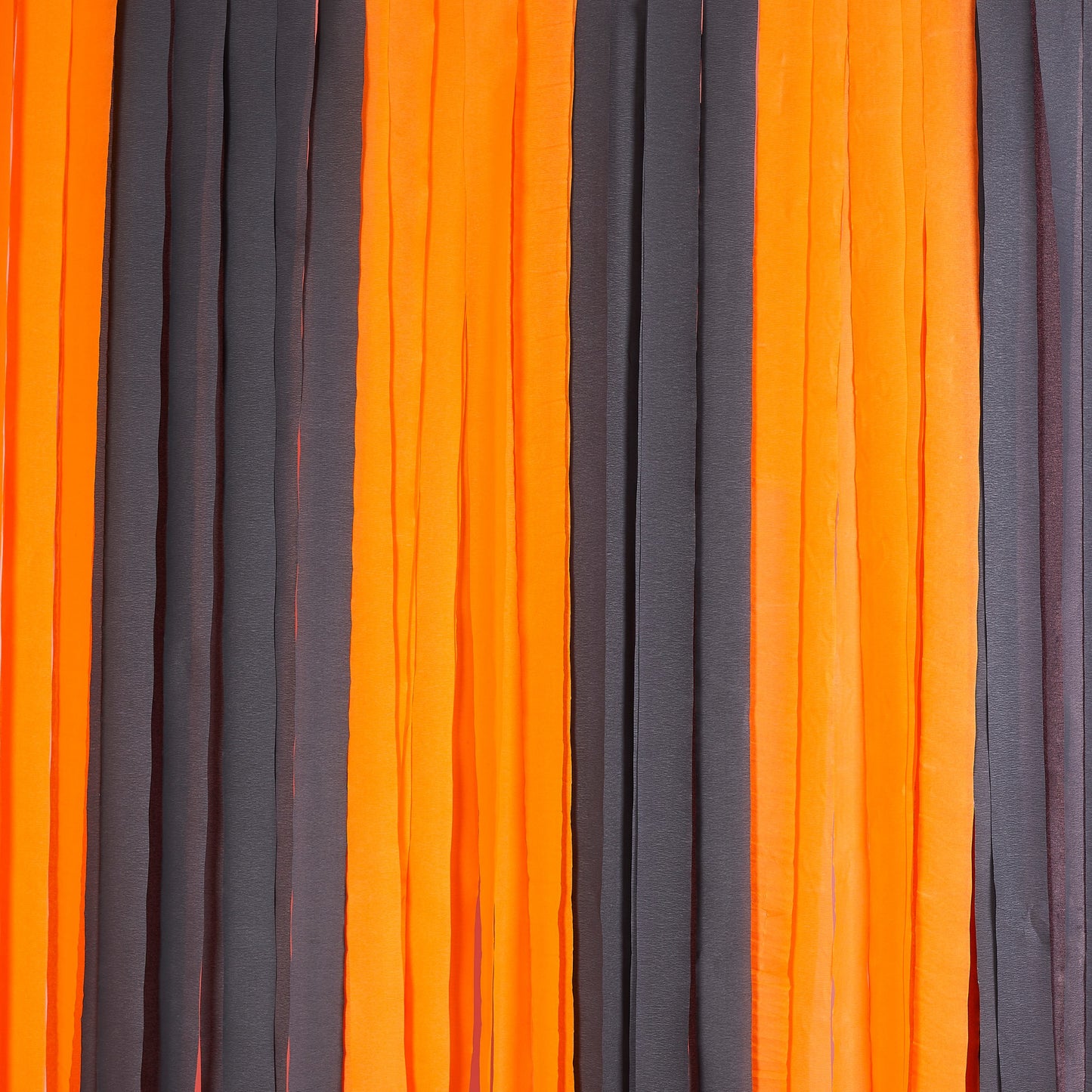 Halloween Black & Orange Streamer Backdrop - Pack of 6