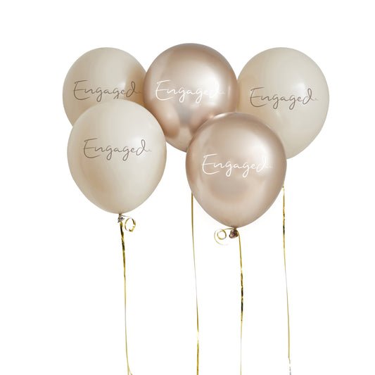 Engaged 12" Latex Balloons - Pack of 5