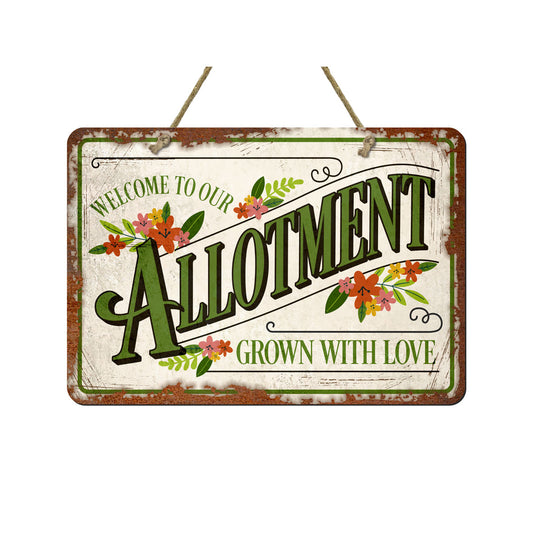 Allotment Metal Sign