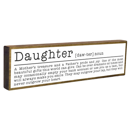 Daughter Mini Rustic Sign