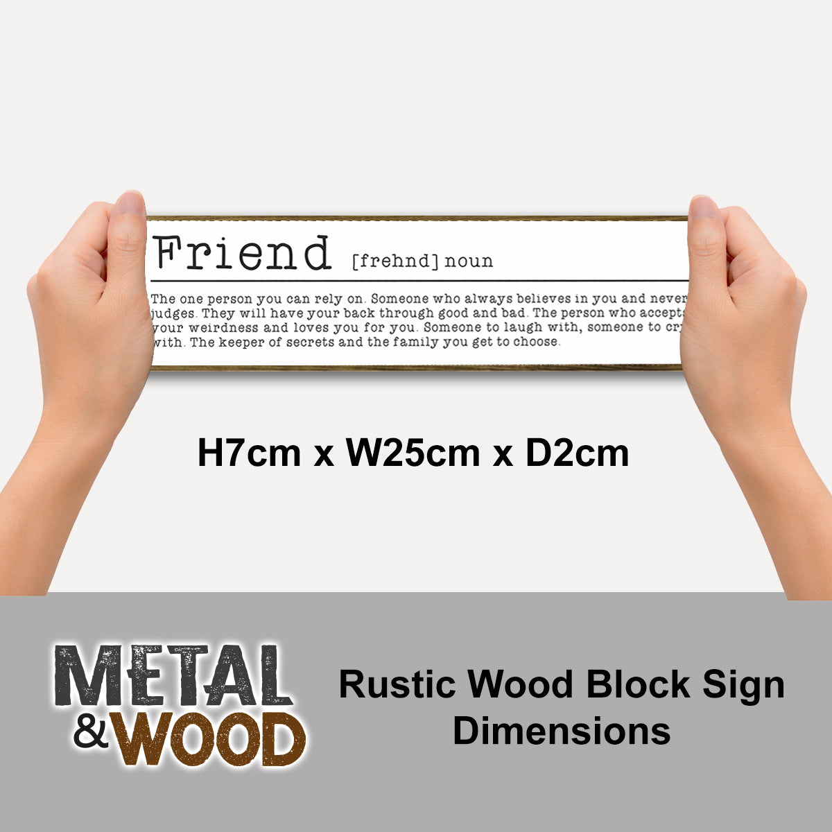 Friend Mini Rustic Sign
