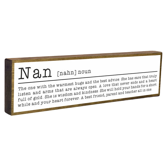 Nan Mini Rustic Sign